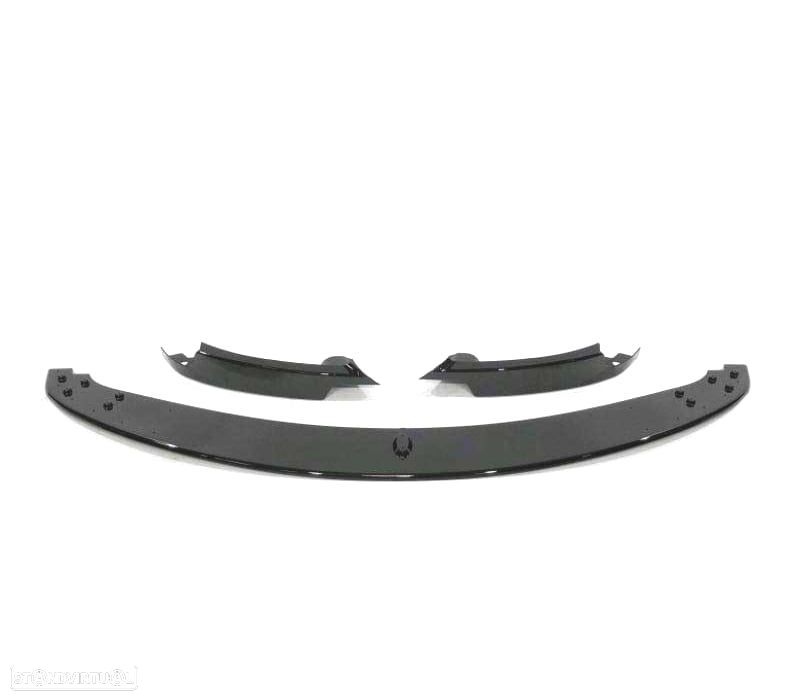 SPOILER LIP DIANTEIRO BMW E90 E91 E92 E93 05-10 LOOK M3 PRETO BRILHANTE - 2