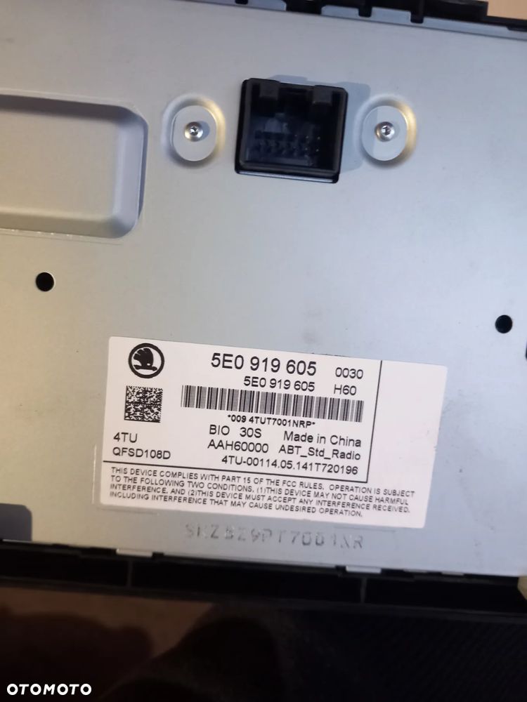 Czytnik Kart wyświetlacz Skoda Octavia 3 - 6