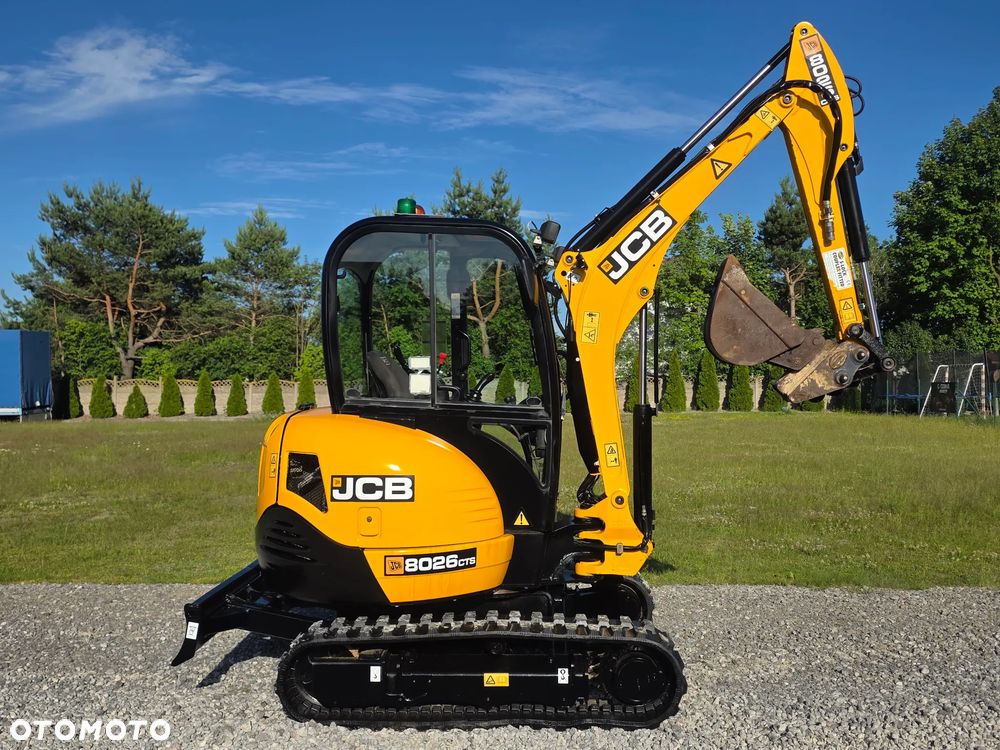 JCB JCB 8026 CTS mini Koparka 1901 MTG sprowadzona 3 łyżki szybkozłącze hydrauliczne piękny stan GOODBER 8025 30 - 1