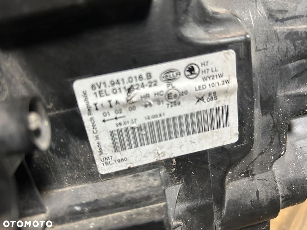 LAMPA PRAWA PRZEDNIA SOCZEWKA Z LED SKODA FABIA III 14-ORG. - 4