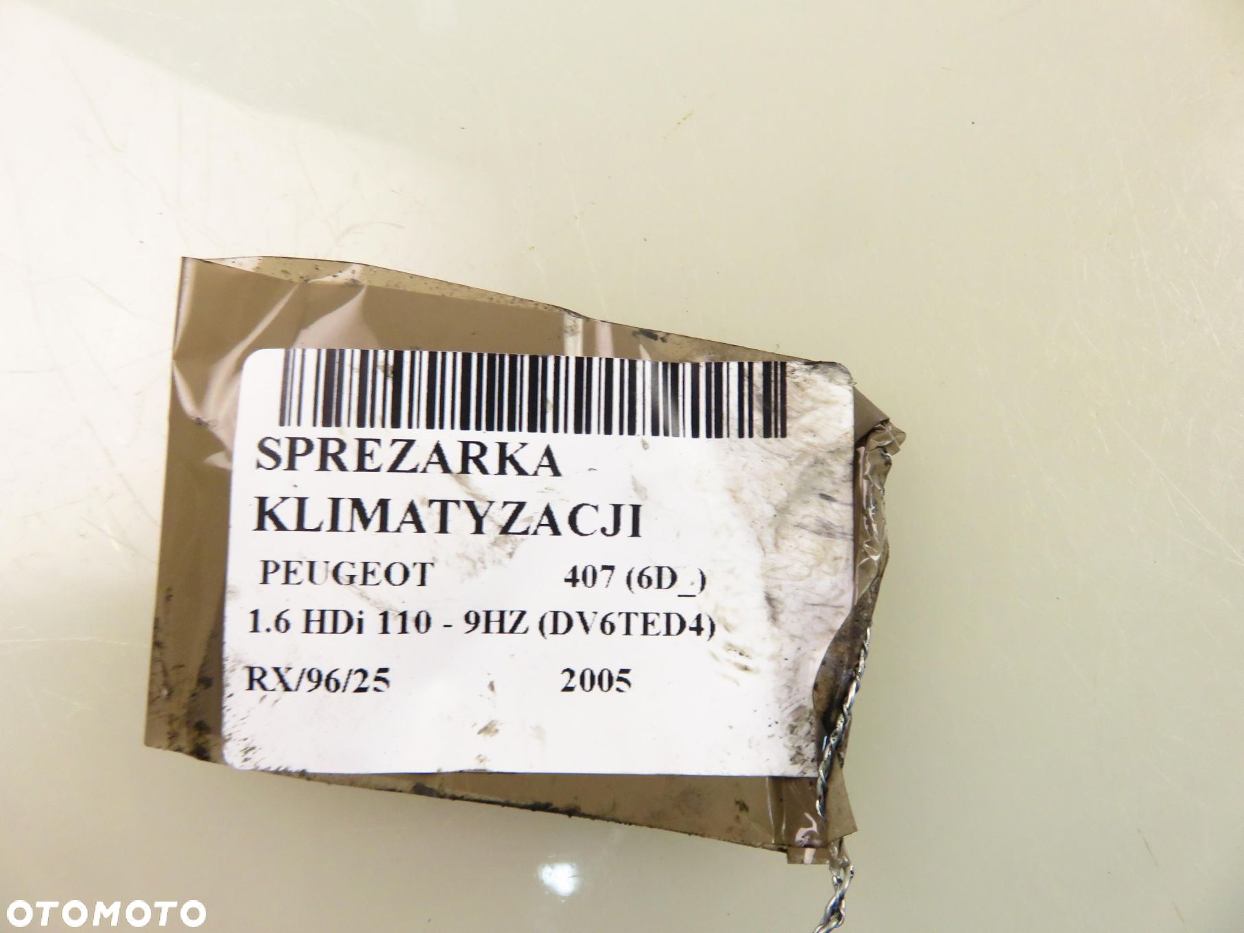 KOMPRESOR KLIMATYZACJI PEUGEOT 407 1.6 HDi 110 - 9HZ  9656572680 - 9