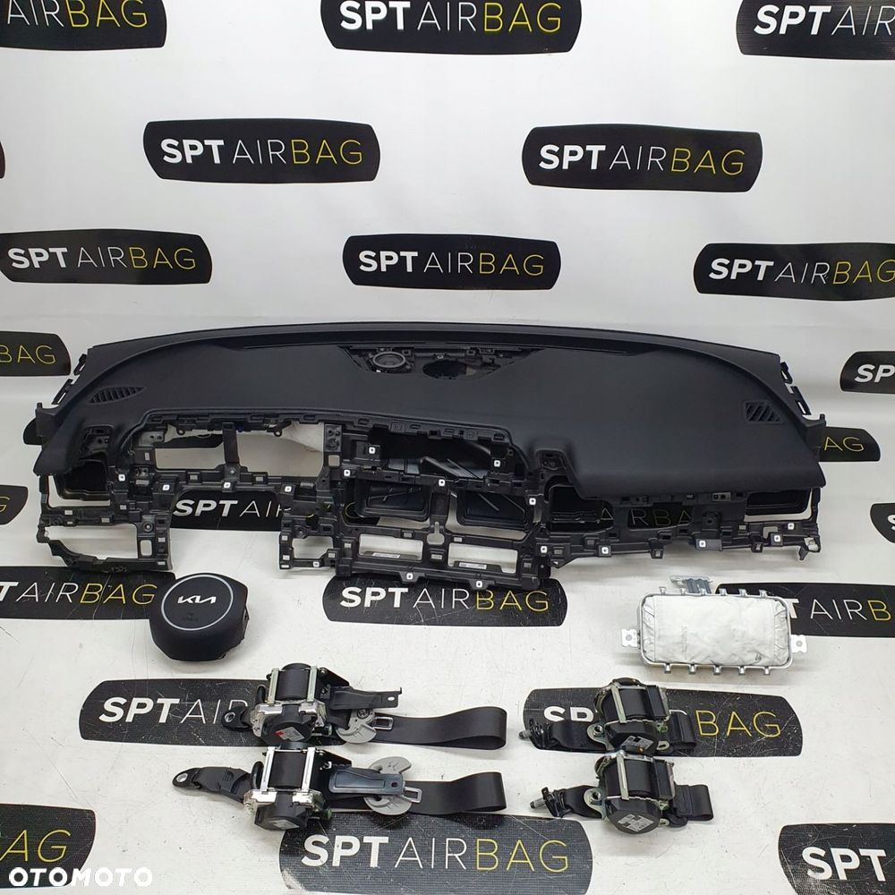 KIA SPORTAGE 5 V DESKA ROZDZIELCZA KONSOLA KOKPIT PULPIT PODUSZKI AIRBAG AIR BAG PASY KIT SET - 1