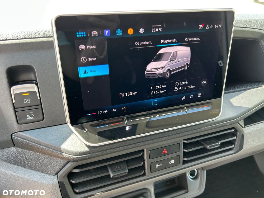 Volkswagen CRAFTER L5H2 NAJDŁUŻSZY LONG / POLIFT VIRTUAL / GWARANCJA + PAKIET SERWISOWY DO 2030 ROKU / JEDYNIE 5 TYŚ. KM PRZEBIEGU / KAMERA COFANIA / SILNIK 140 KM !! - 33
