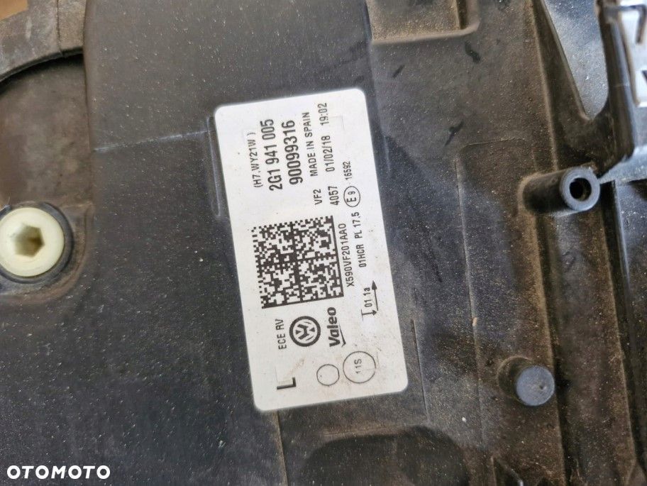 Lampa lewa przednia lewy przód Volkswagen Polo 2G1941005 90099316 - 6