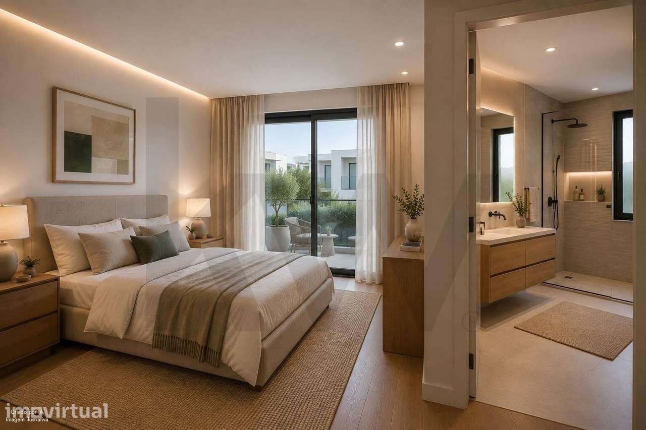 Moradia em construção T4 com jardim, varandas e 2 lugares de estaciona - Grande imagem: 5/11