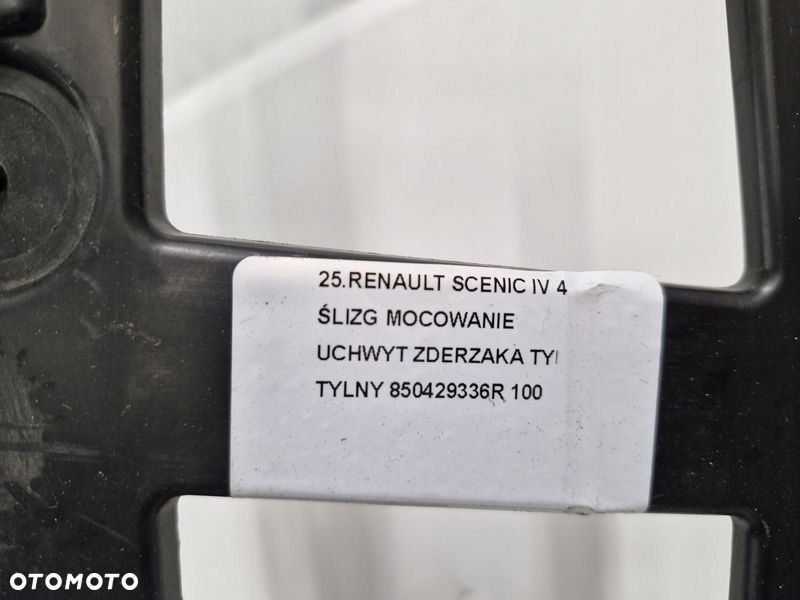 RENAULT SCENIC IV 4 ŚLIZG MOCOWANIE UCHWYT ZDERZAKA TYŁ TYLNY 850429336R - 4