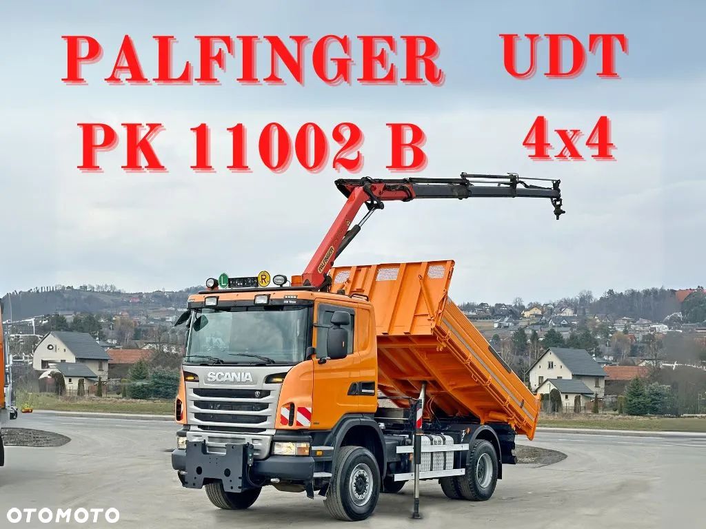 Scania G 360 * WYWROTKA 4,10 m + PK 11002 B + PILOT * 4x4 - 1