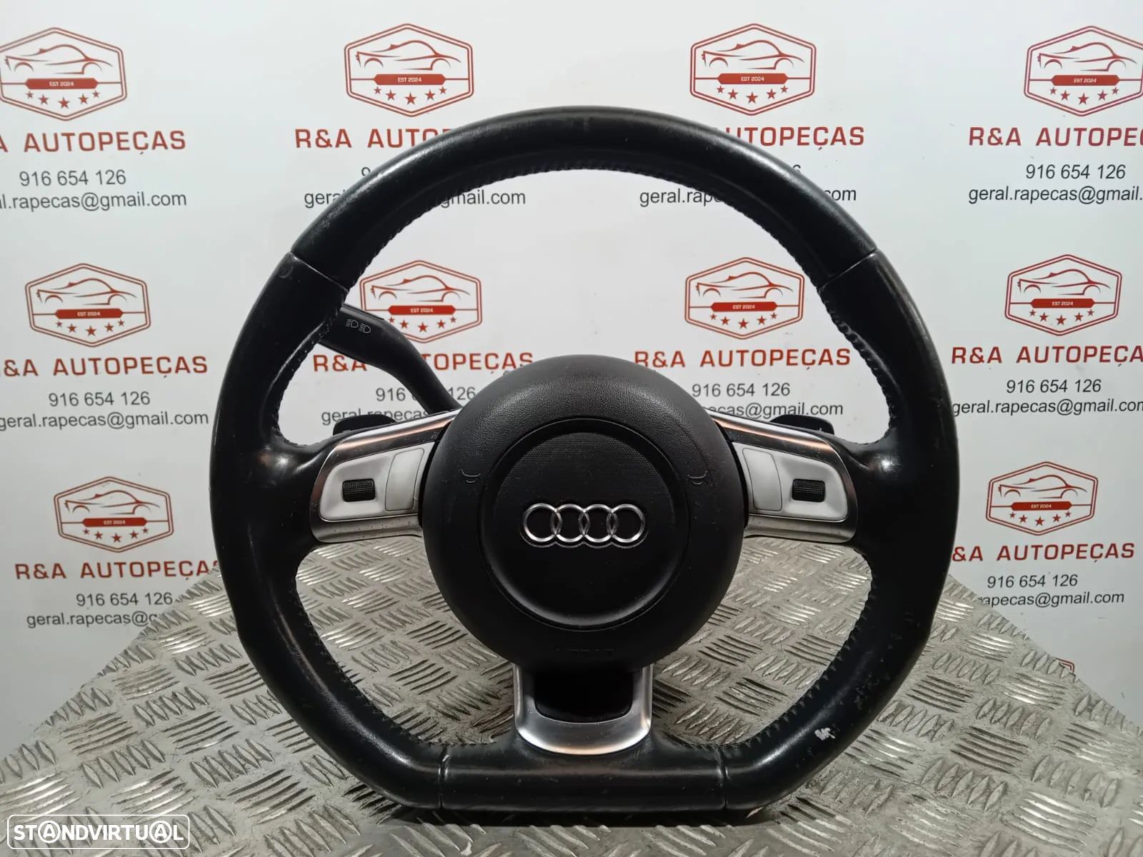 Volante pele Audi TT 8J 8J3 Flat Bottom - 1