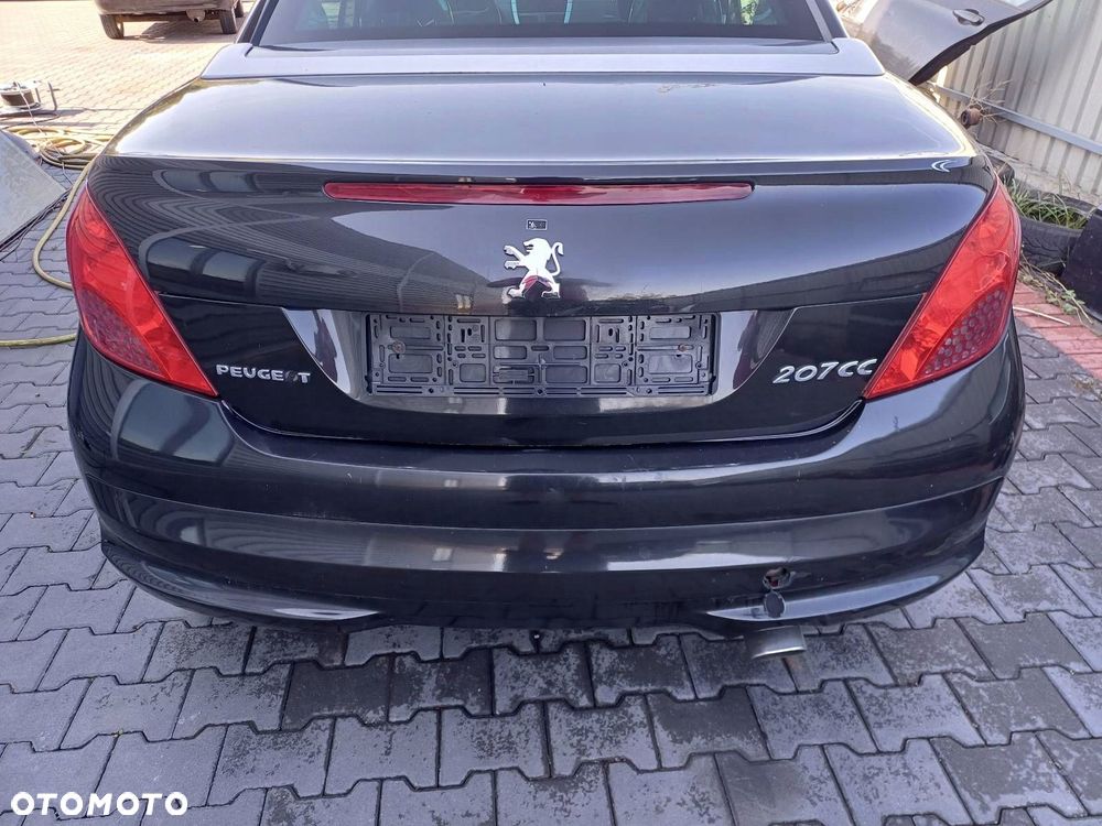 KOMPLETNY TYŁ PEUGEOT 207 CC EXLB KLAPA ZDERZAK LAMPY - 1