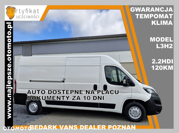 Citroën JUMPER, L3H2, nawigacja, klima, tempomat, czujniki