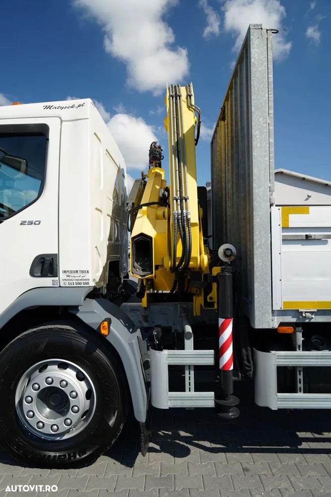 DAF LF 250 / 4X2 / LIVRARE - 7.30 + HDS HYVA HB 150XE3 / RADIOCOMANDĂ / ROTATOARE / MAX. CAPACITATE DE RIDICARE: 5200 KG / EURO 6 - 22