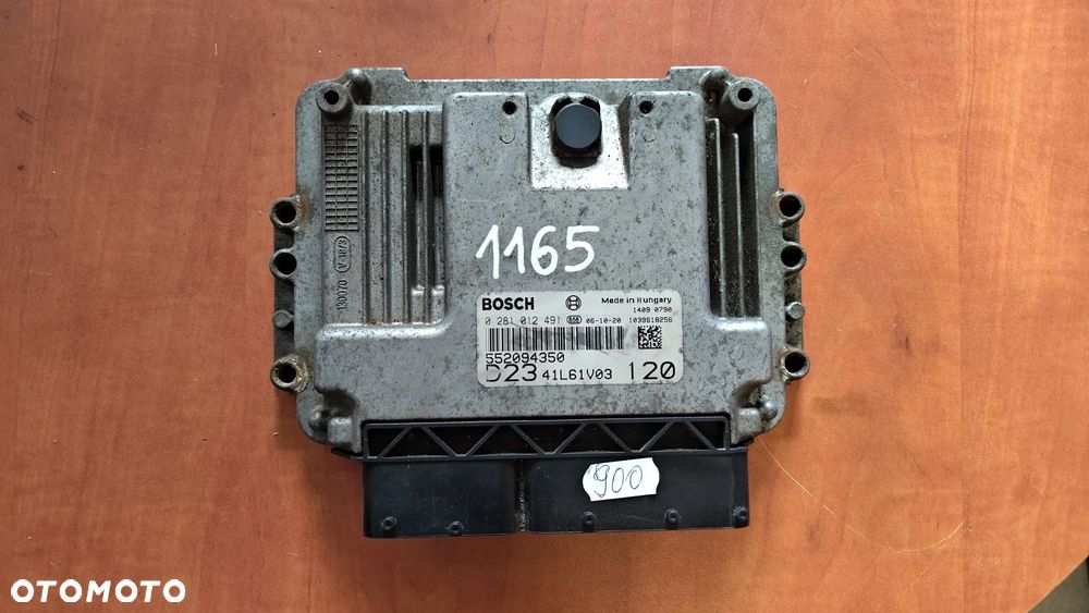 Sterownik komputer silnika Ducato Jumper Boxer  0281012491 552094350 - 1