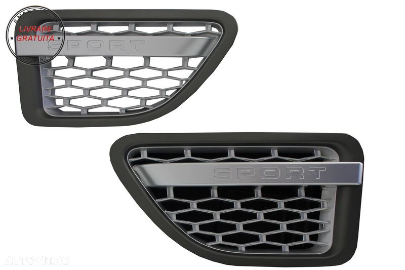 Ansamblu Grila Centrala si Grile Laterale Land Range Rover Sport L320 (2005-2008) - livrare gratuita - 8