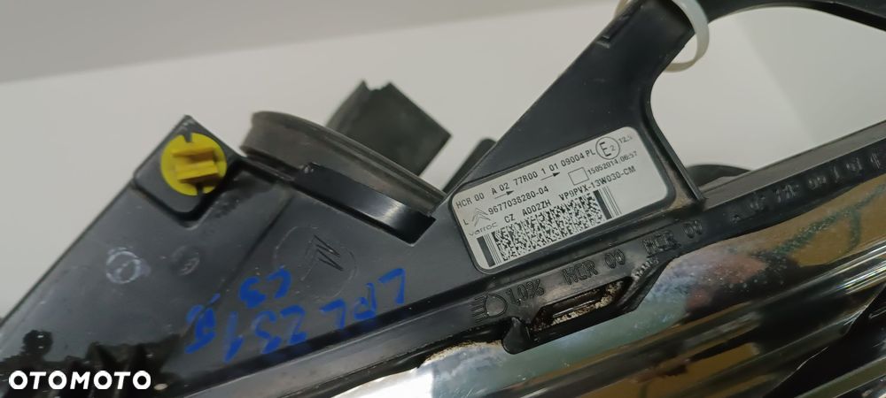 CITROEN C3 LAMPA PRZÓD PRZEDNIA LEWA  EUROPA 9677038280-04 - 2