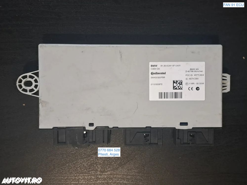 Unitate modul ECU CAS 4 Original BMW F07+LCI F10+LCI F06+LCI F12+LCI F13+LCI F01+LCI F02+LCI F03+LCI F04 F25 F26 - 1