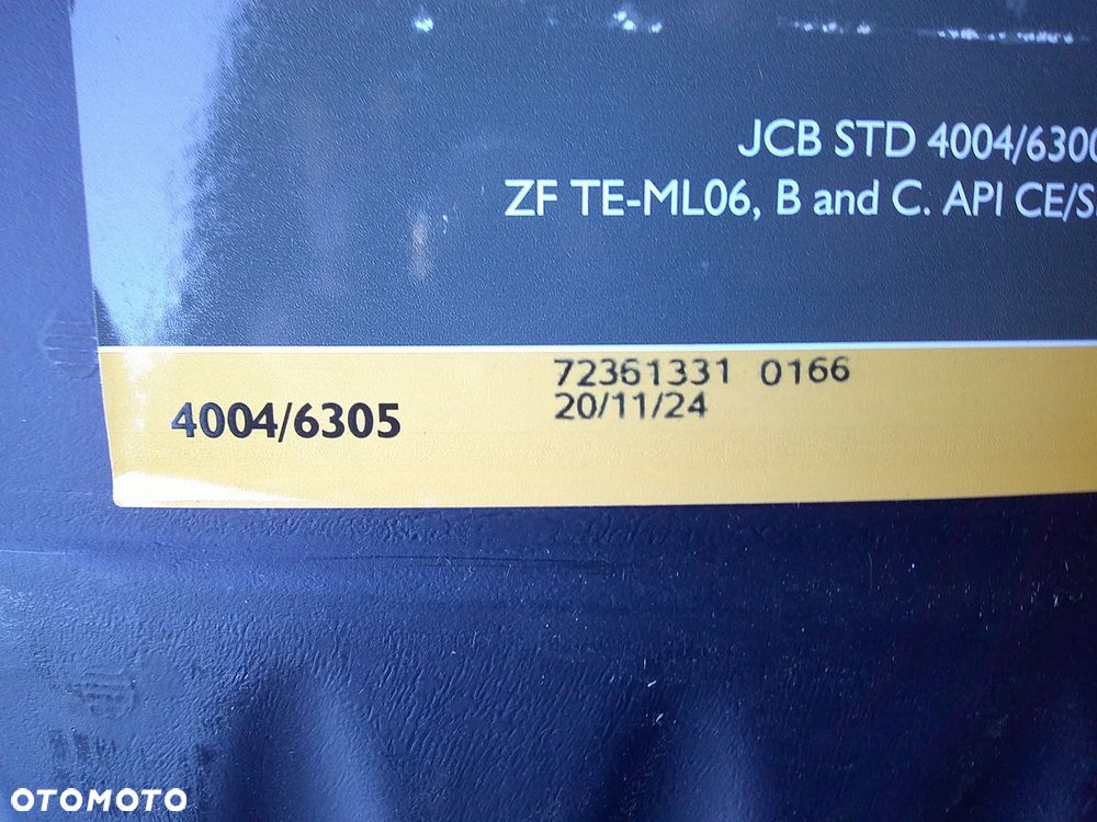 Olej przekładniowy do skrzyni V-TRONIC 20L 4004/6305 JCB oe - 3