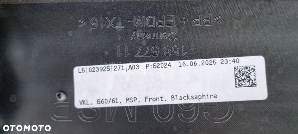 BMW 5 G60 G61 M-PAKIET 2023- Zderzak przód oryginał ME069 - 15