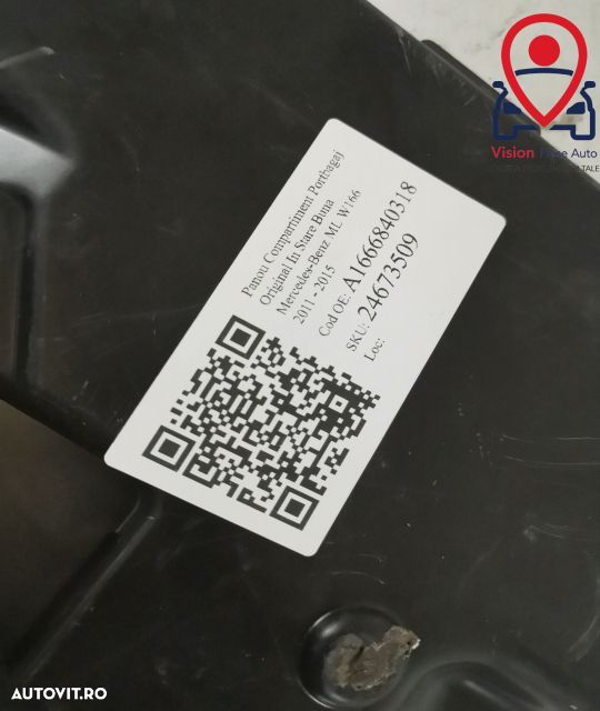 Panou Compartiment Portbagaj Original In Stare Buna Mercedes-Benz ML W - 7