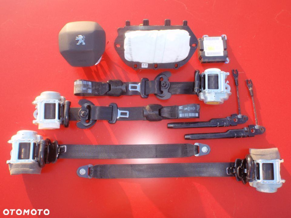 PEUGEOT 508 DESKA KONSOLA KOKPIT PULPIT PÓŁKA PARAPET AIRBAG PODUSZKI PASY PAS szyta skóra nić Raz2 - 5