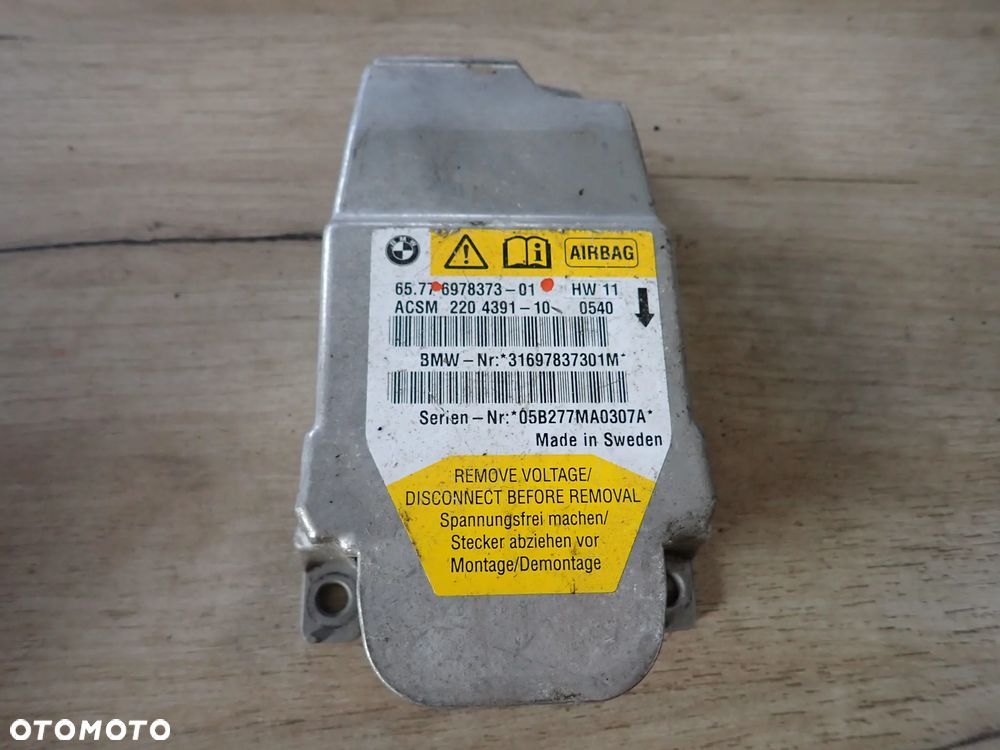 BMW STEROWNIK MODUŁ PODUSZEK AIRBAG SENSOR 6978373-01