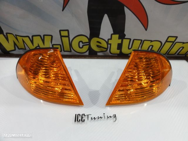 Pisca / Farois / Farolins frontais BMW E46 4 portas / Touring 98-01 Fundo Laranja JDM - 1
