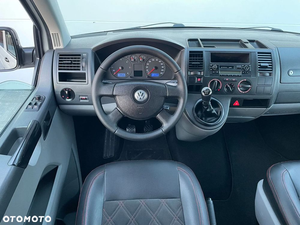 Volkswagen TRANSPORTER T5 L2H1 Długi Klima Skóry Tempomat Brygadówka Dubel Kabina - 20