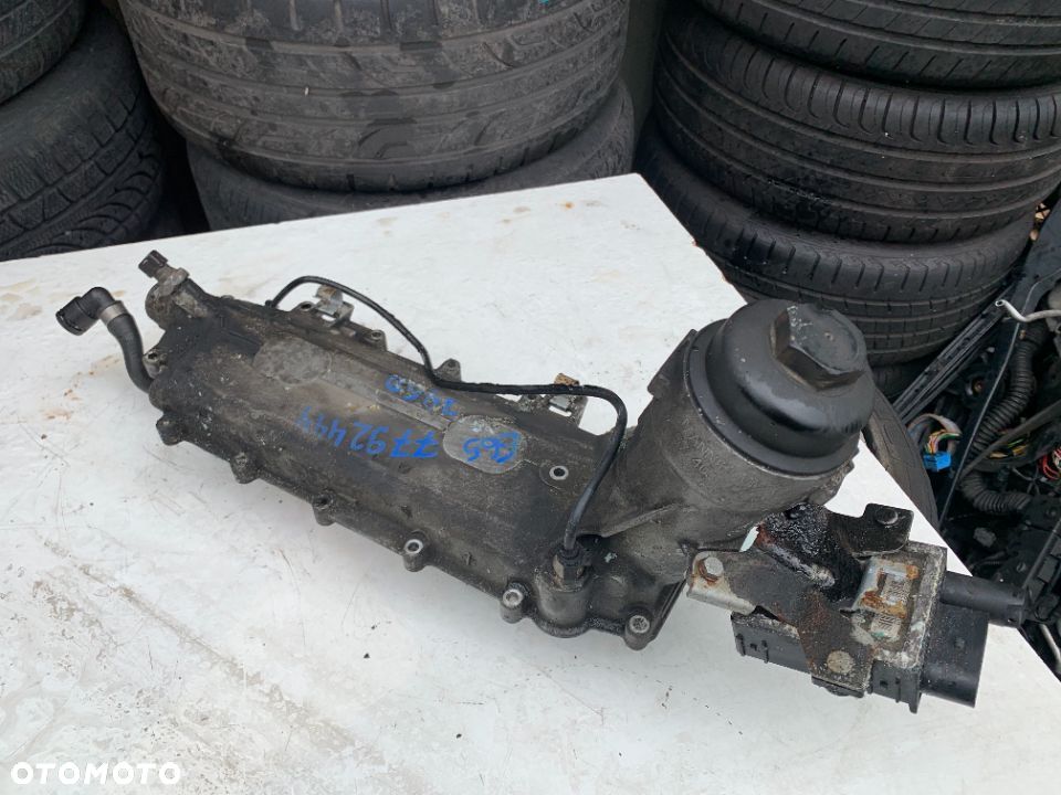 Podstawa filtra chłodnica oleju wymiennik ciepła Bmw e65 745d - 1