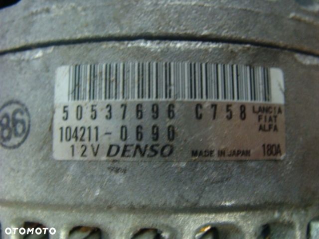 Alternator Alfa Romeo Giulietta Stelvio 180 A 50537696 - 3