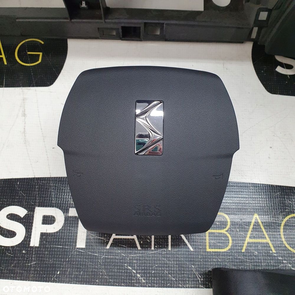 DS 4 DS4 DESKA ROZDZIELCZA KONSOLA KOKPIT PULPIT PODUSZKI AIRBAG AIR BAG PASY KIT SET - 3