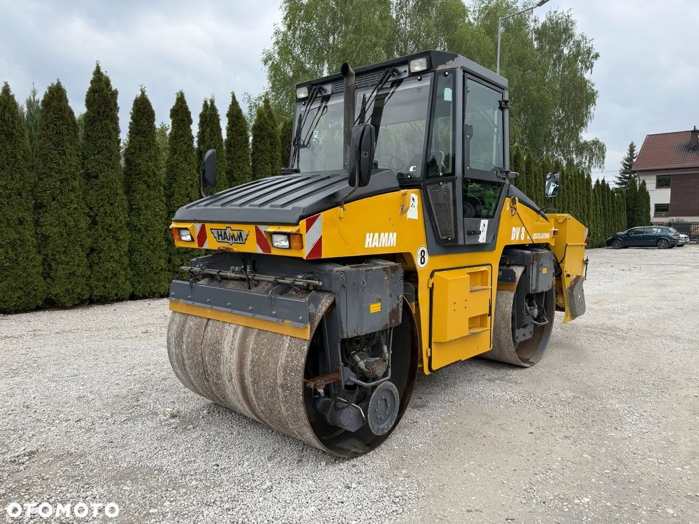 Hamm DV 8 SUPER 08V WALEC DROGOWY STALOWY / WIBRACJA OSCYLACJA / ROZSIEWACZ / ORYGINAŁ / PIĘKNY / SIEWNIK / ZRASZACZE / BOMAG DV HD 90 - 5