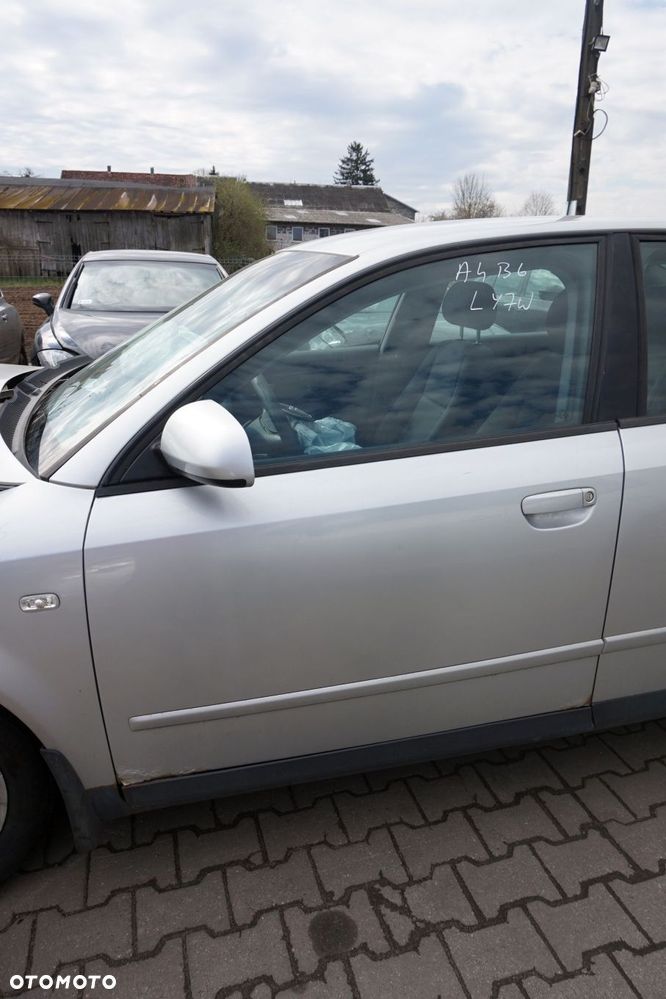 DRZWI PRZEDNIE LEWE A4 B6 SEDAN LY7W  SREBRNY AUDI 2000-2006 - 1