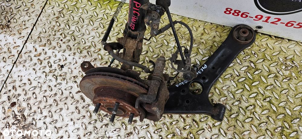 Kia Picanto 2 II 2011-  1.0 Kompletna zwrotnica przednia prawa Zwrotnica przód prawy Zawieszenie przednie prawe Wahacz Amortyzator - 5