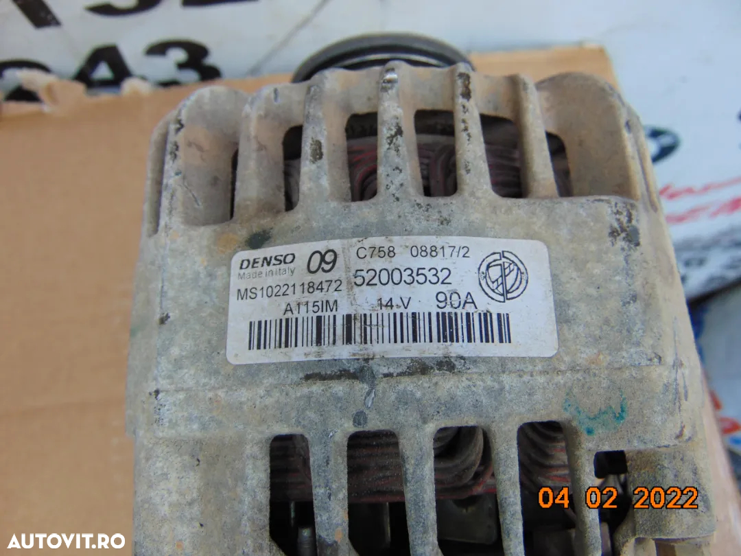 Alternator Fiat 1.2 benzina Punto evo fiat 500 500l 500c panda alfa romeo mito lancya ypsilon fiat - 2