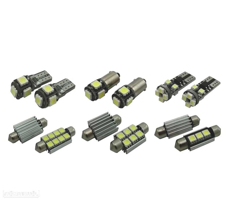 KIT COMPLETO DE 13 LÂMPADAS LED INTERIOR PARA VOLKSWAGEN VW GOLF 7R MK7 GOLF R MKVII 2014-2016 - 1