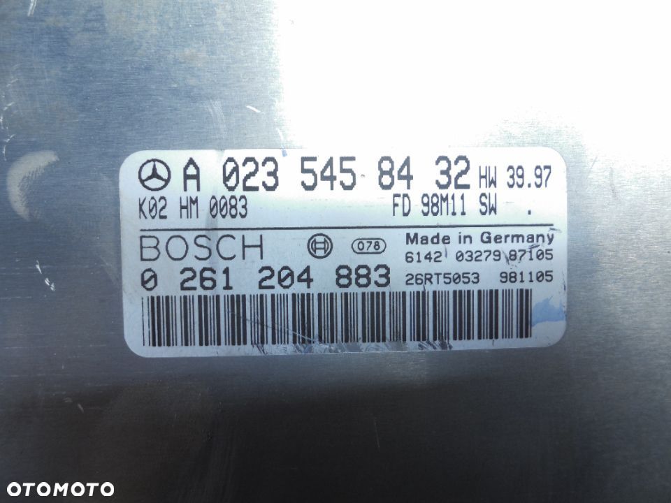 MERCEDES C W202 1.8 KOMPUTER STEROWNIK SILNIKA A0235458432 POSIADAM DWIE SZTUKI - 2