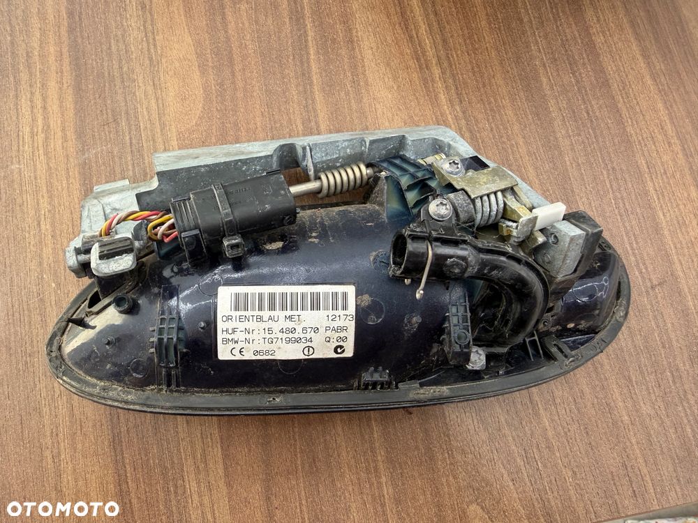 Bmw e65 Keyless comfort Access klamka prawy tył 317 orientblau chrom - 3