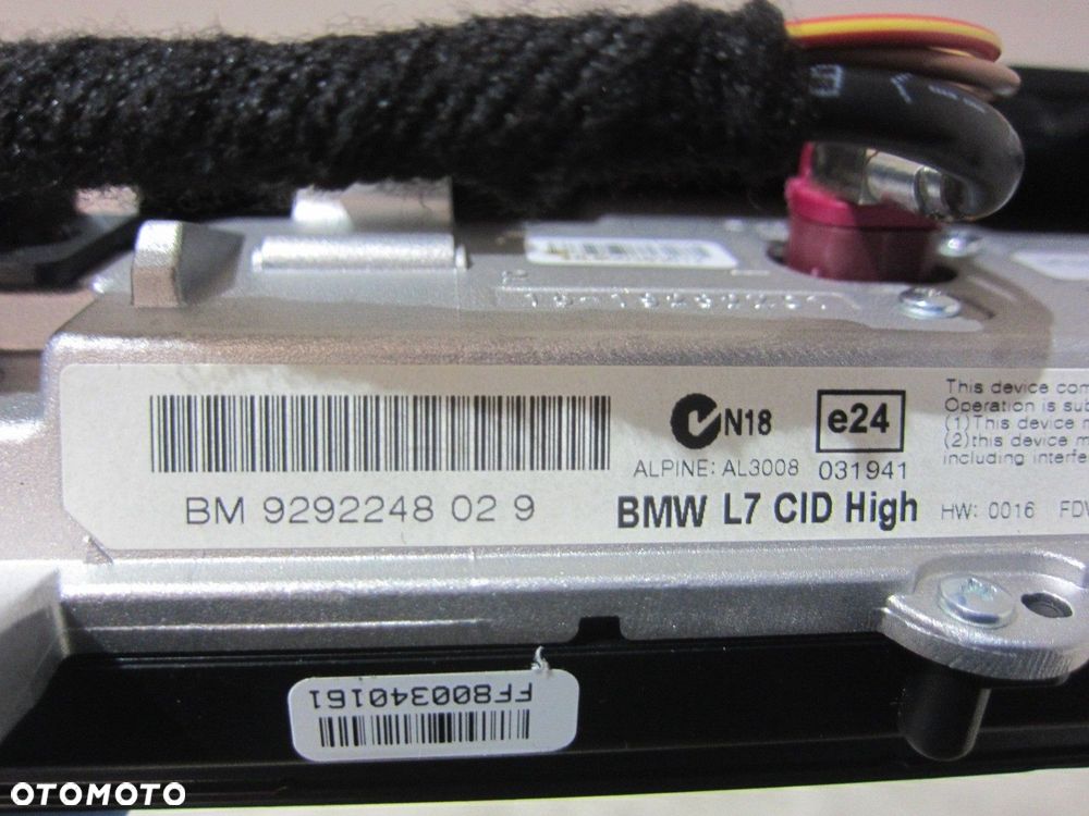 BMW 3 F30 F31 WYŚWIETLACZ EKRAN NAWIGACJI MONITOR 8,8 NBT 9281688 9252004 - 8