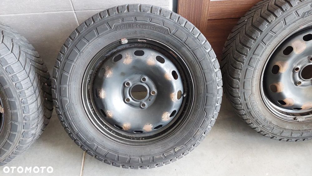 FELGI STALOWE Z OPONAMI KOMPLET RENAULT TRAFIC III 3 ROZSTAW OPON 215-65R-16C MICHELIN WIELOSEZON ET50 ROZ 6JX16H2 - 7
