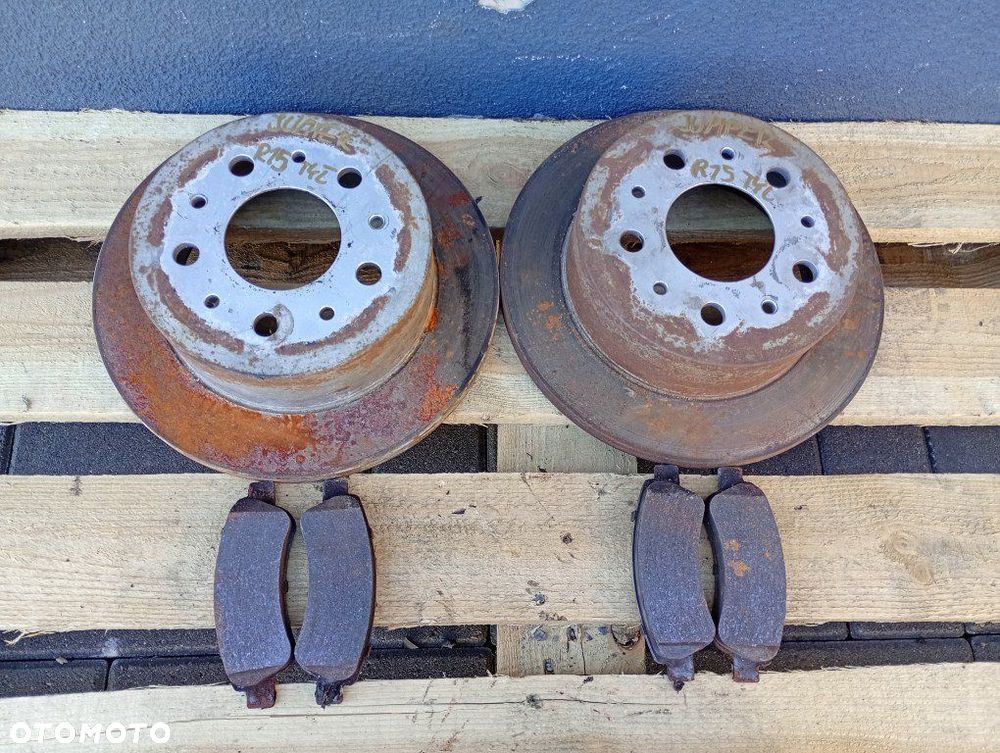 Tarcza hamulcowa tył klocki Fiat Ducato Jumper Boxer 06-24r R15