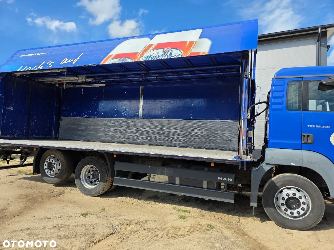 MAN TGS 26.360 TYLKO 412 TYS km BURTY OTWIERANE HYDRAULICZNIE KLIMATYZACJA - 9