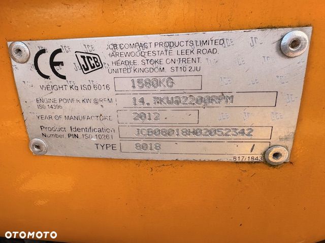 JCB 8018 - 13