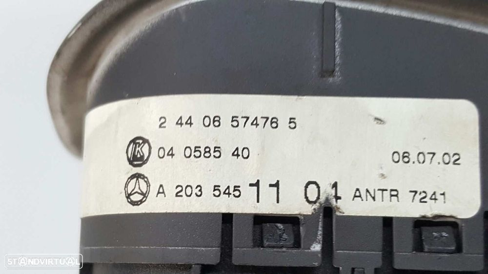 COMANDO DAS LUZES MERCEDES CLASE C (W203) BERLINA 220 CDI (203.006) - 2