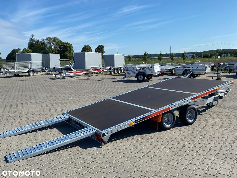 TA-NO DOSTAWA! Przyczepa laweta Gravity wym. 400x200, uchylna grawitacyjnie, SPAWANA, FULL LED, ryglowane najazdy HIT! - 6