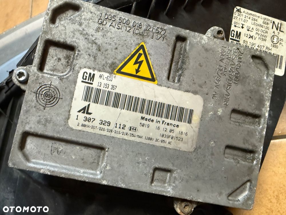 KOMPLET LAMP OPEL ZAFIRA B XENON - 9