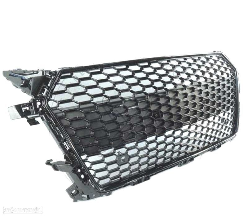 GRELHA FRONTAL AUDI TT 8S 15-19 LOOK RS PRETO - 2