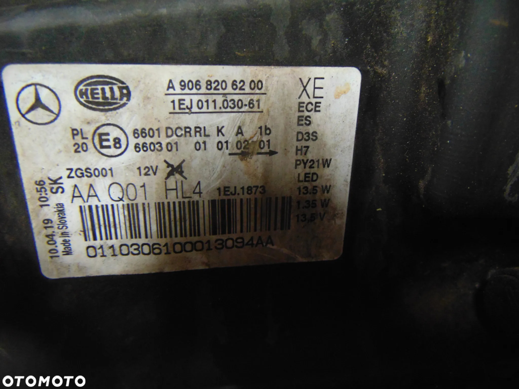 LAMPA LEWA XENON LED MERCEDES SPRINTER 906 LIFT A9068206200 - 5