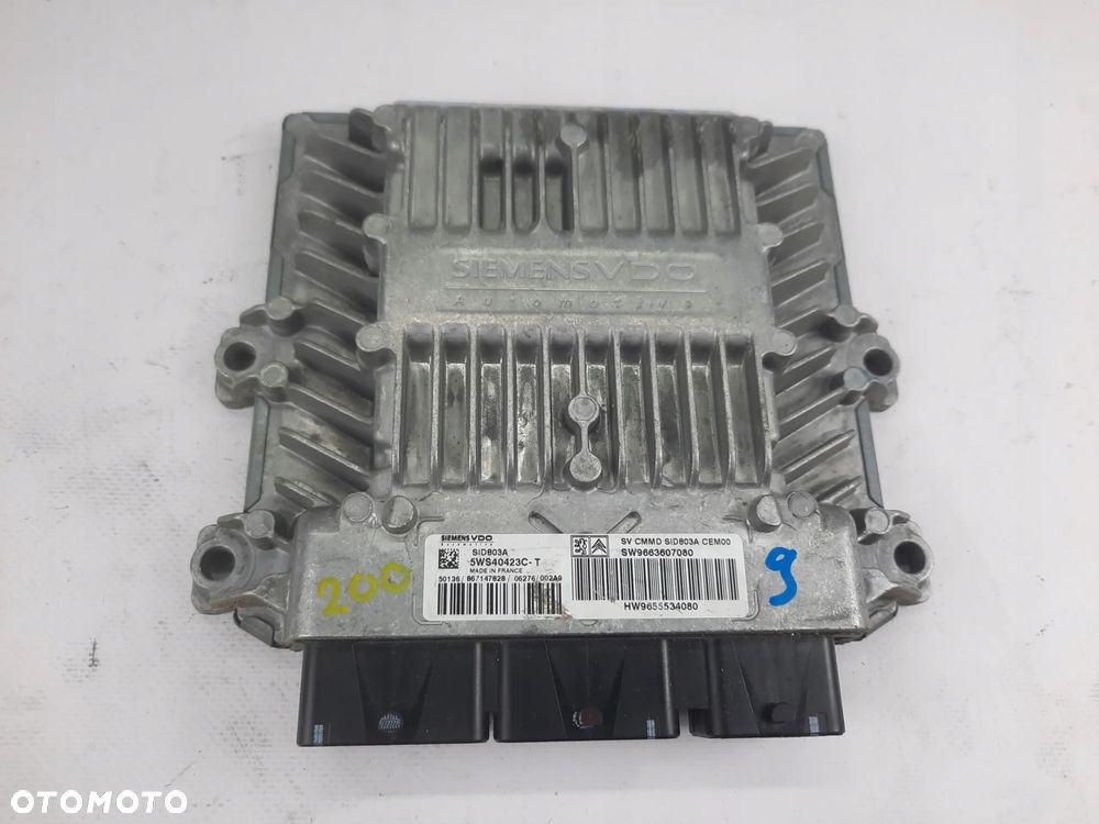 KOMPUTER SILNIKA PEUGEOT 407 2.0 HDI 9655534080 - 1