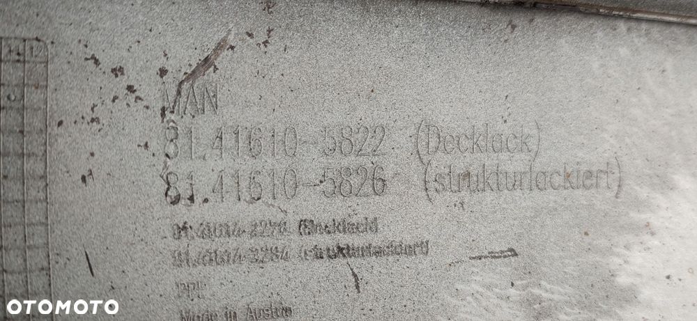 PRAWY NAROŻNIK LISTWA PRZÓD MAN TGX 81416105822 - 6