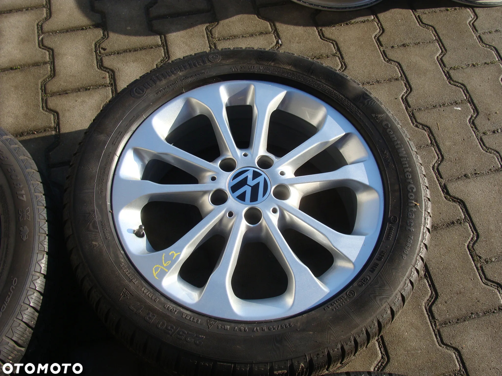 a62 5x112 VW T-Roc Passat B6 B7 Beetle Jetta Touran Caddy 6,5x17 zima 225/50 - 4