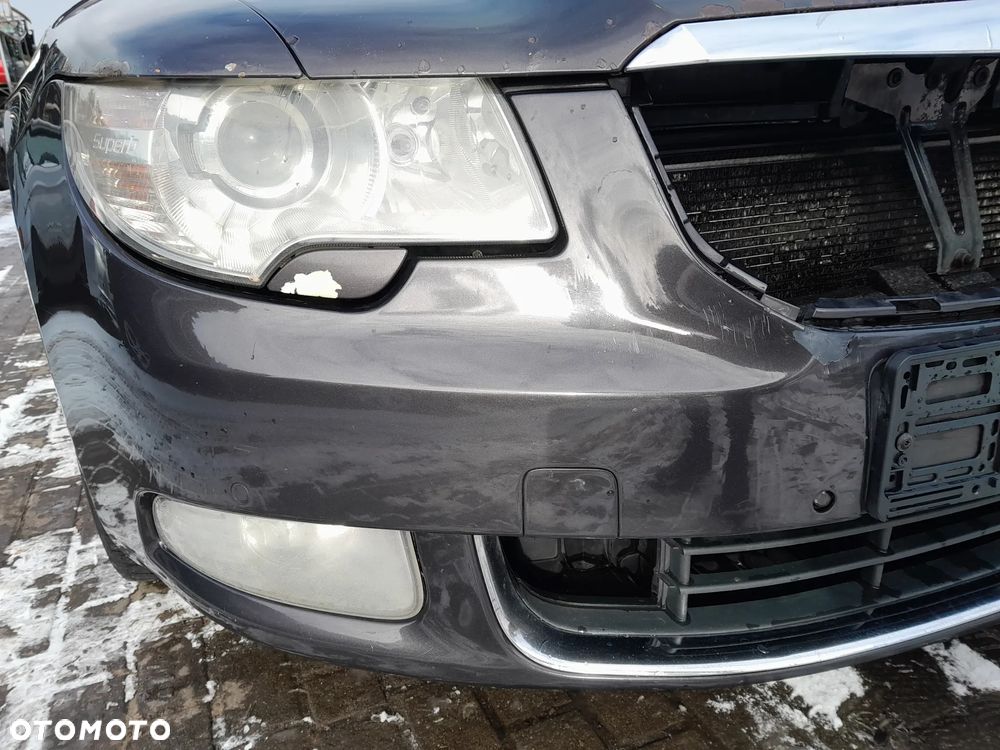 SKODA SUPERB II ZDERZAK PRZEDNI PRZÓD KOLOR: LF8M - 9